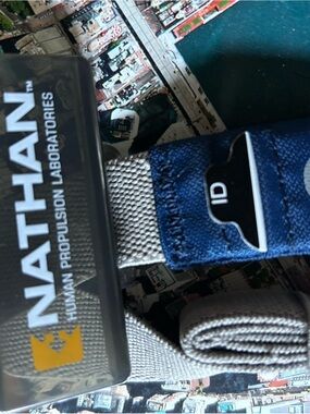 Nathan Blue and Gray ID Strap by Nathan